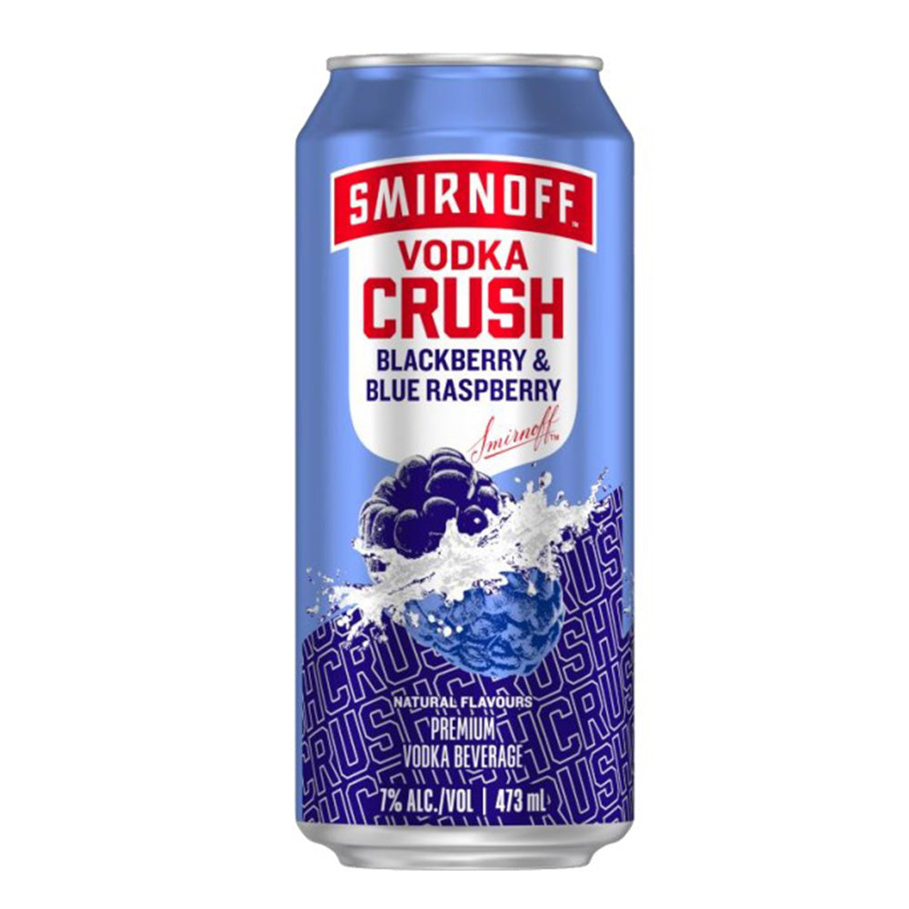 SMIRNOFF CRUSH BLACKBERRY & BLUE RASPBERRY 473ML CAN