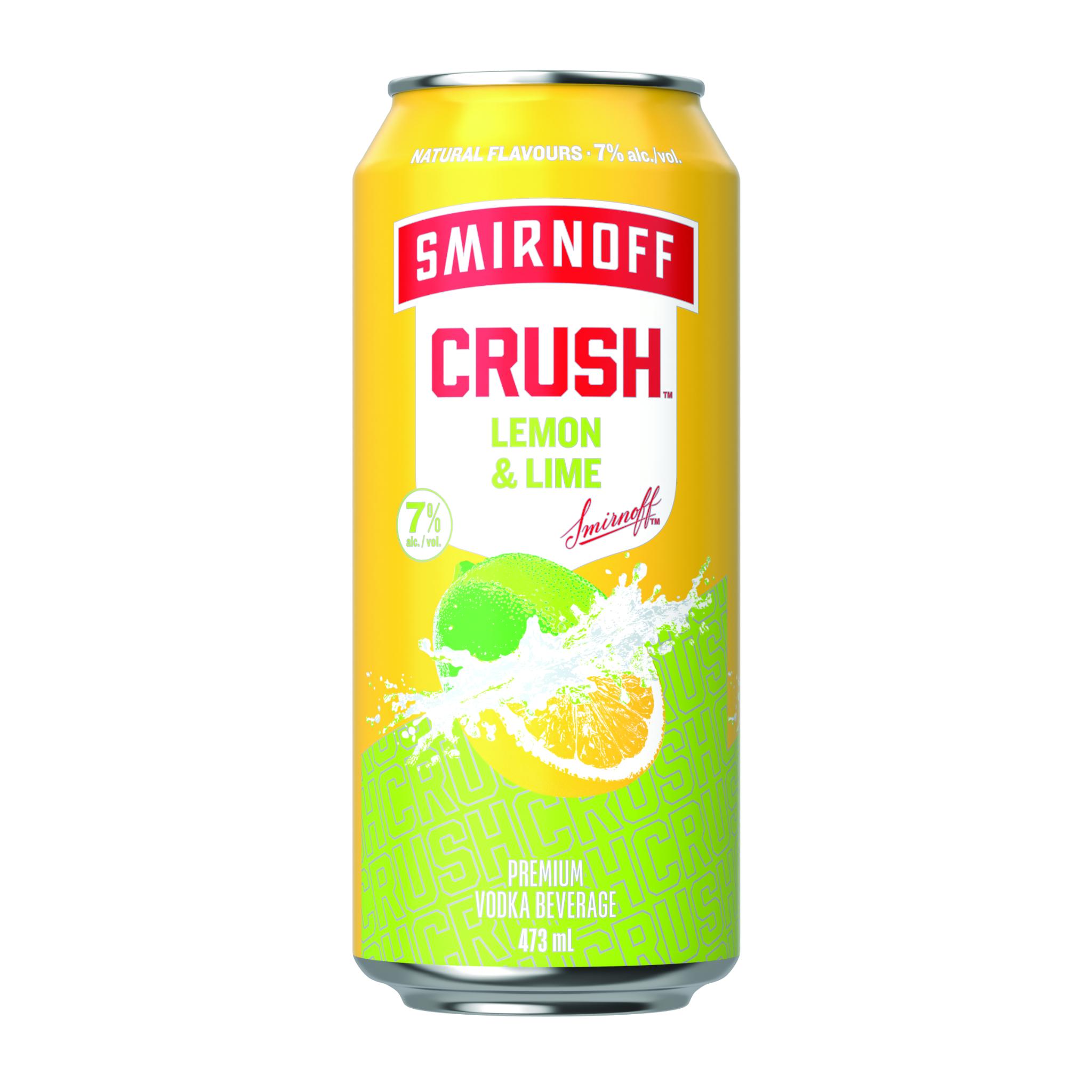 SMIRNOFF CRUSH LEMON & LIME 355ML 6PK CAN
