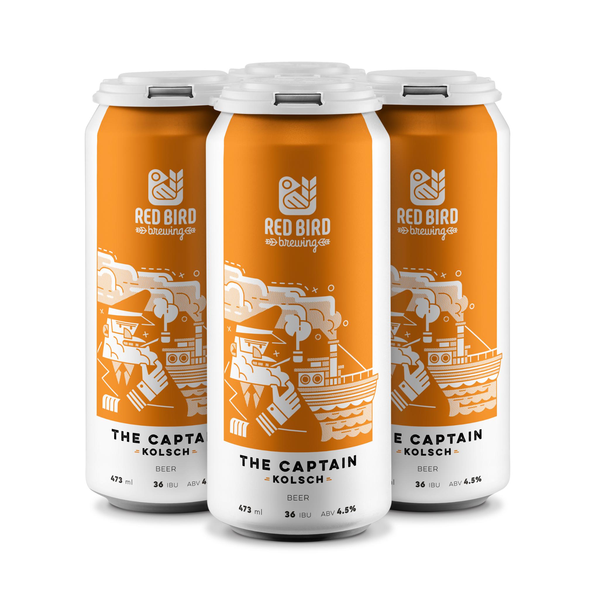 RED BIRD THE CAPTAIN KOLSCH 473ML 4PK CAN