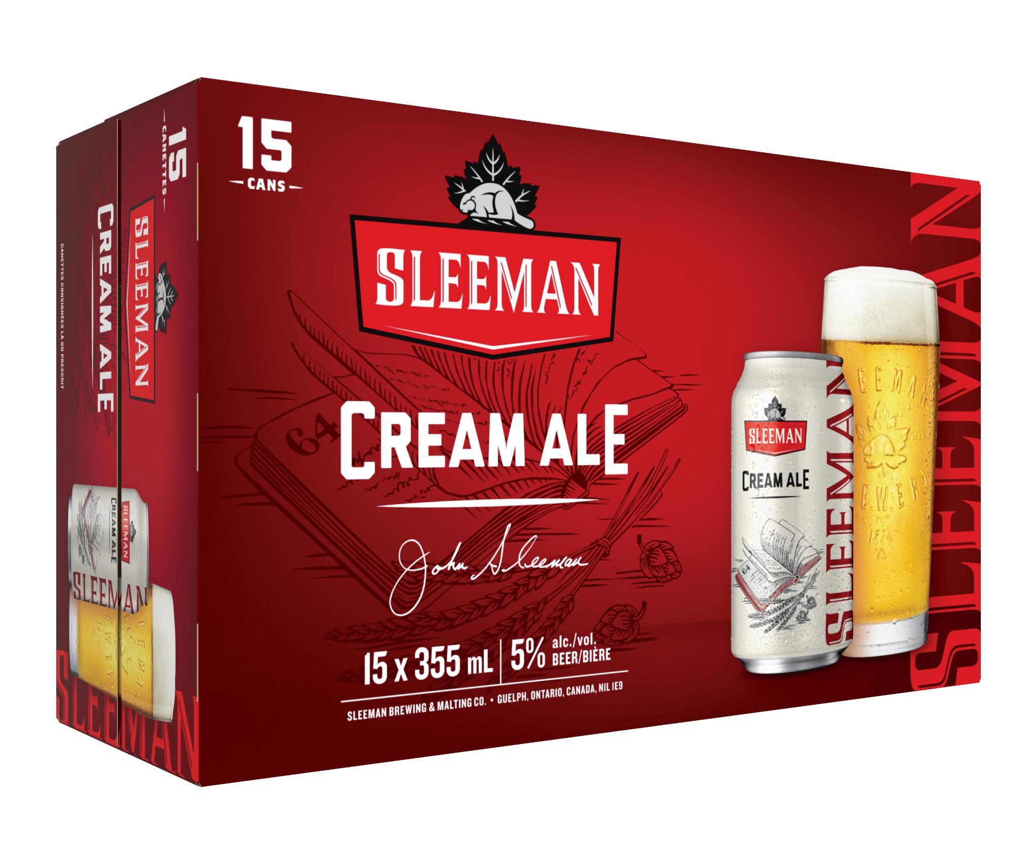 SLEEMAN CREAM ALE 355ML 15PK CAN