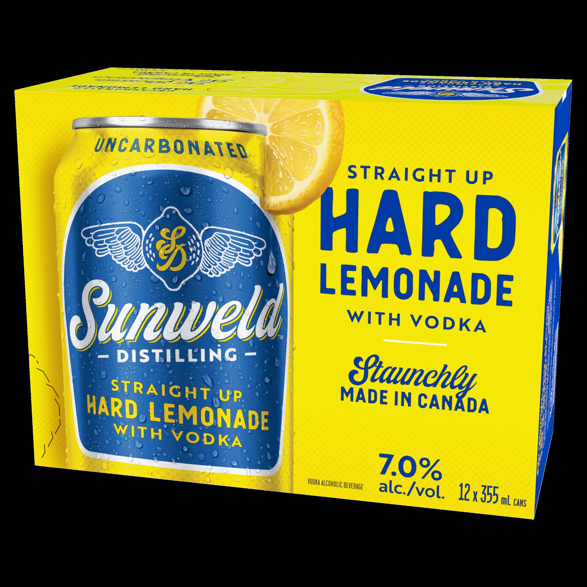 SUNWELD HARD LEMONADE 355ML 12PK CAN