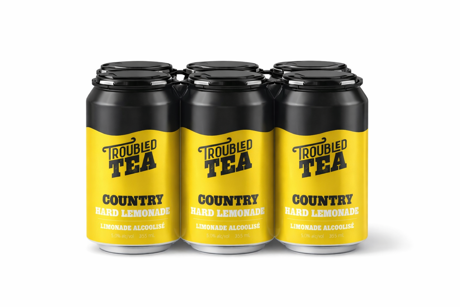 TROUBLED TEA COUNTRY HARD LEMONADE 355ML 6PK CAN