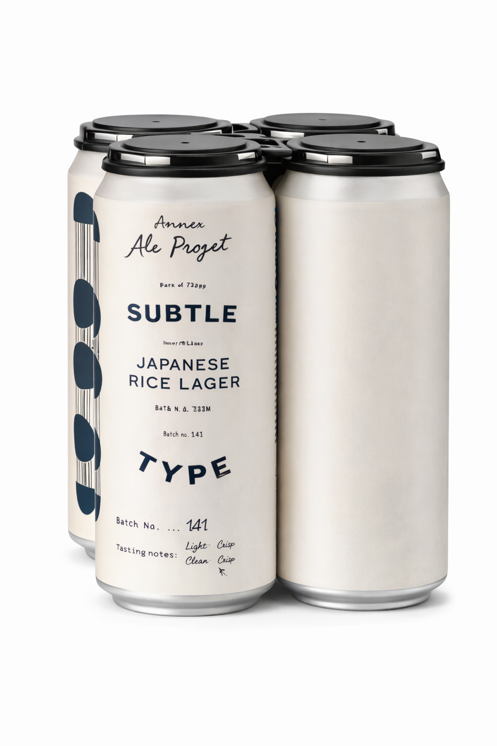 ANNEX SUBTLE TYPE JAPANESE RICE LAGER 473ML 4PK CAN