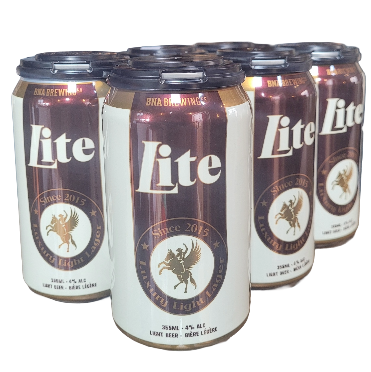 BNA LITE LAGER 355ML 6PK CAN