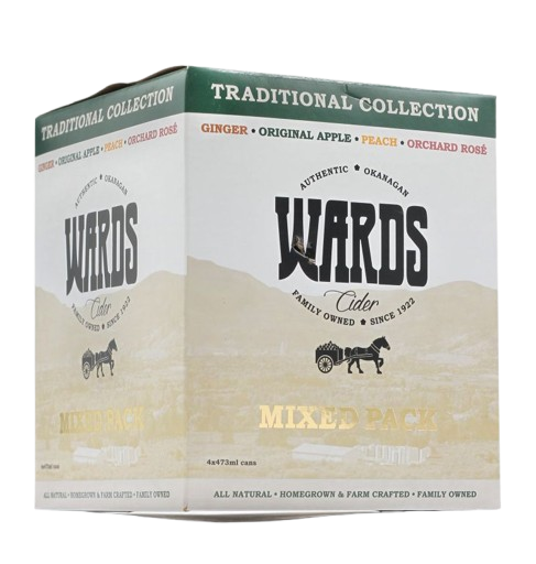 WARDS CIDER MIXED PACK 473ML 4PK CAN