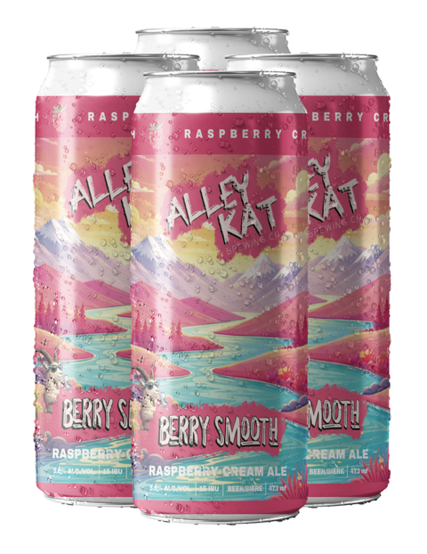 ALLEY KAT BERRY SMOOTH RASPBERRY CREAM ALE 473ML 4PK CAN