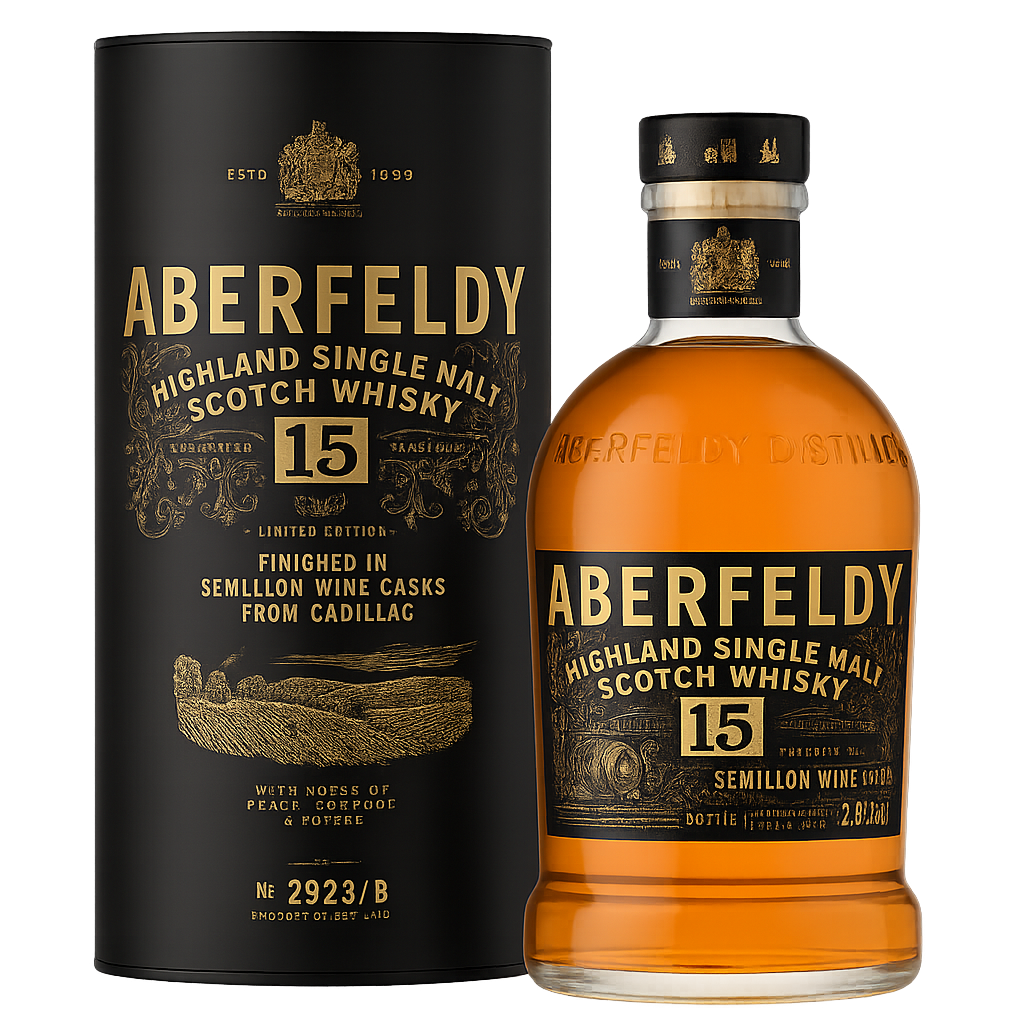 ABERFELDY 15YR CADILLAC CASK HIGHLAND SINGLE MALT 700ML