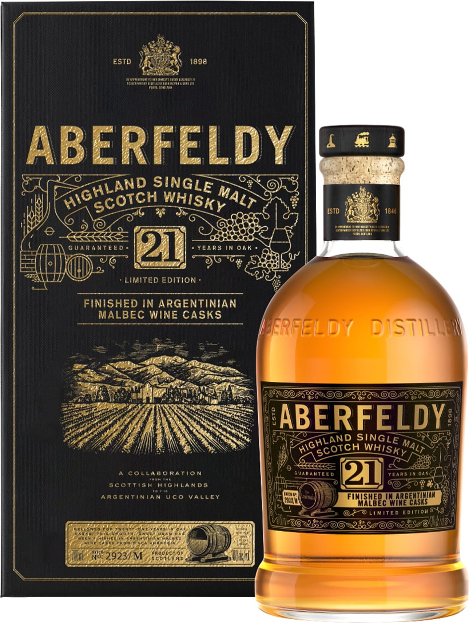 ABERFELDY 21YR MALBEC CASK HIGHLAND SINGLE MALT 700ML