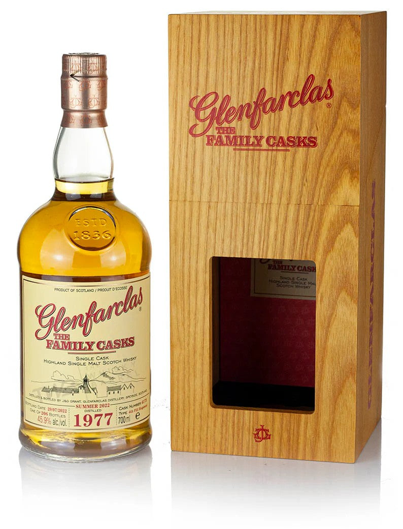 GLENFARCLAS FAMILY CASK 1977 CASK 6173 S22 700ML