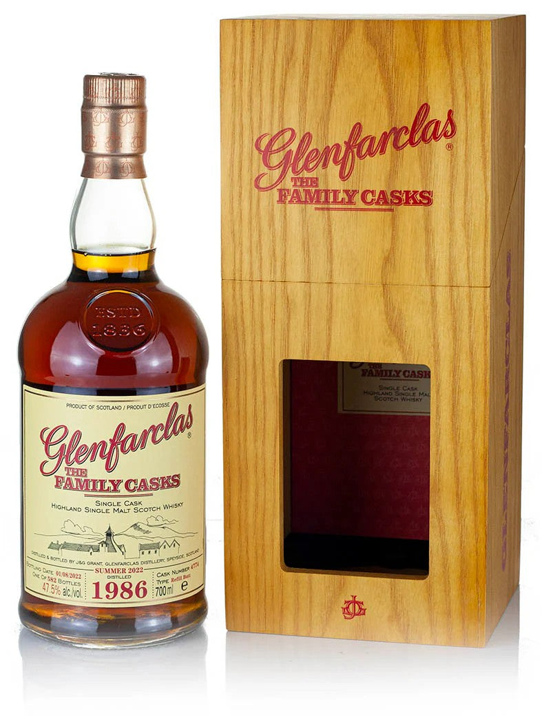 GLENFARCLAS FAMILY CASK 1986 CASK 4774 S22 700ML