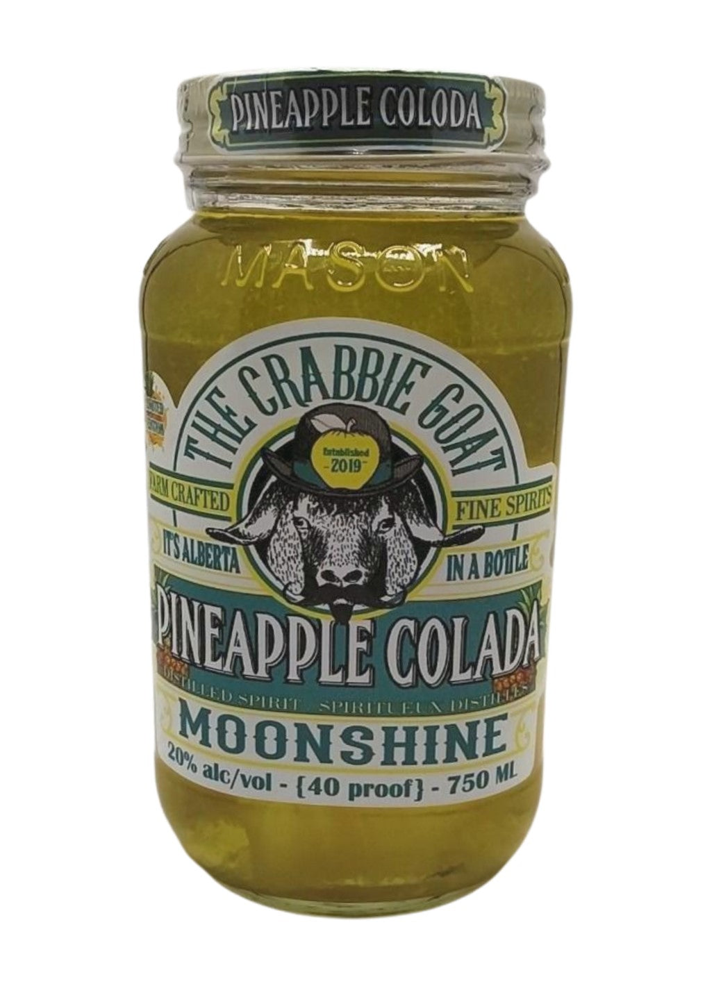 CRABBIE GOAT PINEAPPLE COLADA MOONSHINE 750ML