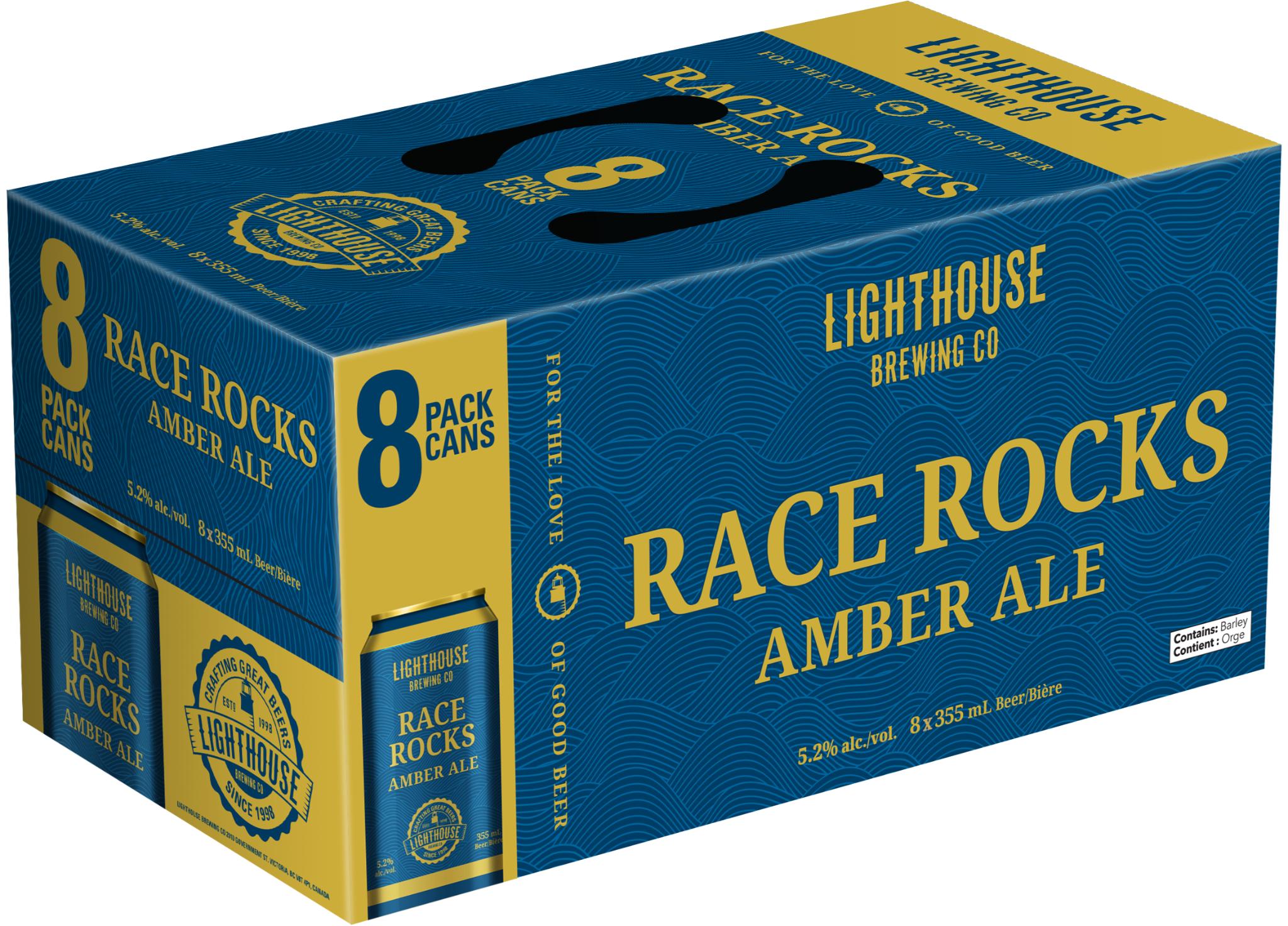 LIGHTHOUSE RACE ROCKS AMBER ALE 355ML 8PK CAN