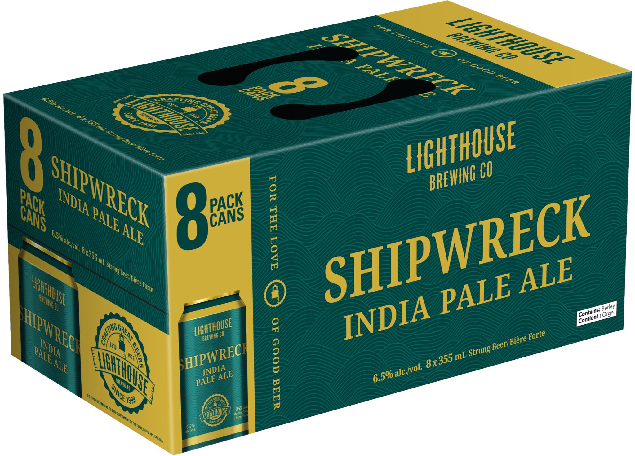 LIGHTHOUSE SHIPWRECK IPA 355ML 8PK CAN