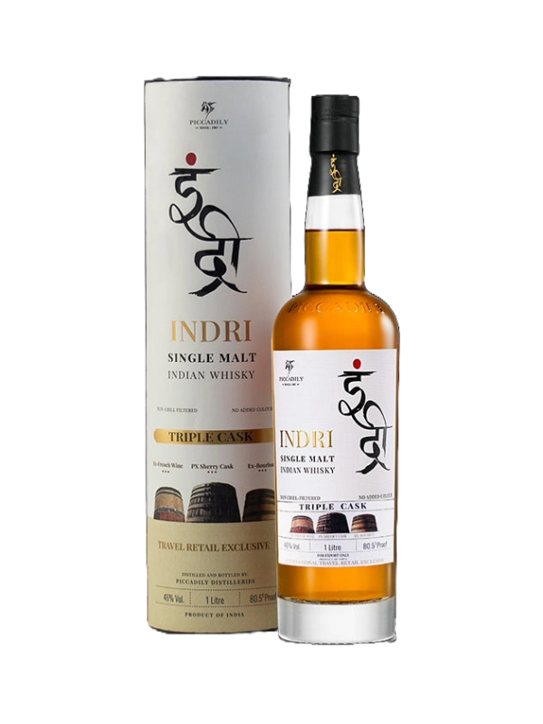INDRI TRIPLE CASK SINGLE MALT INDIAN WHISKY 1L