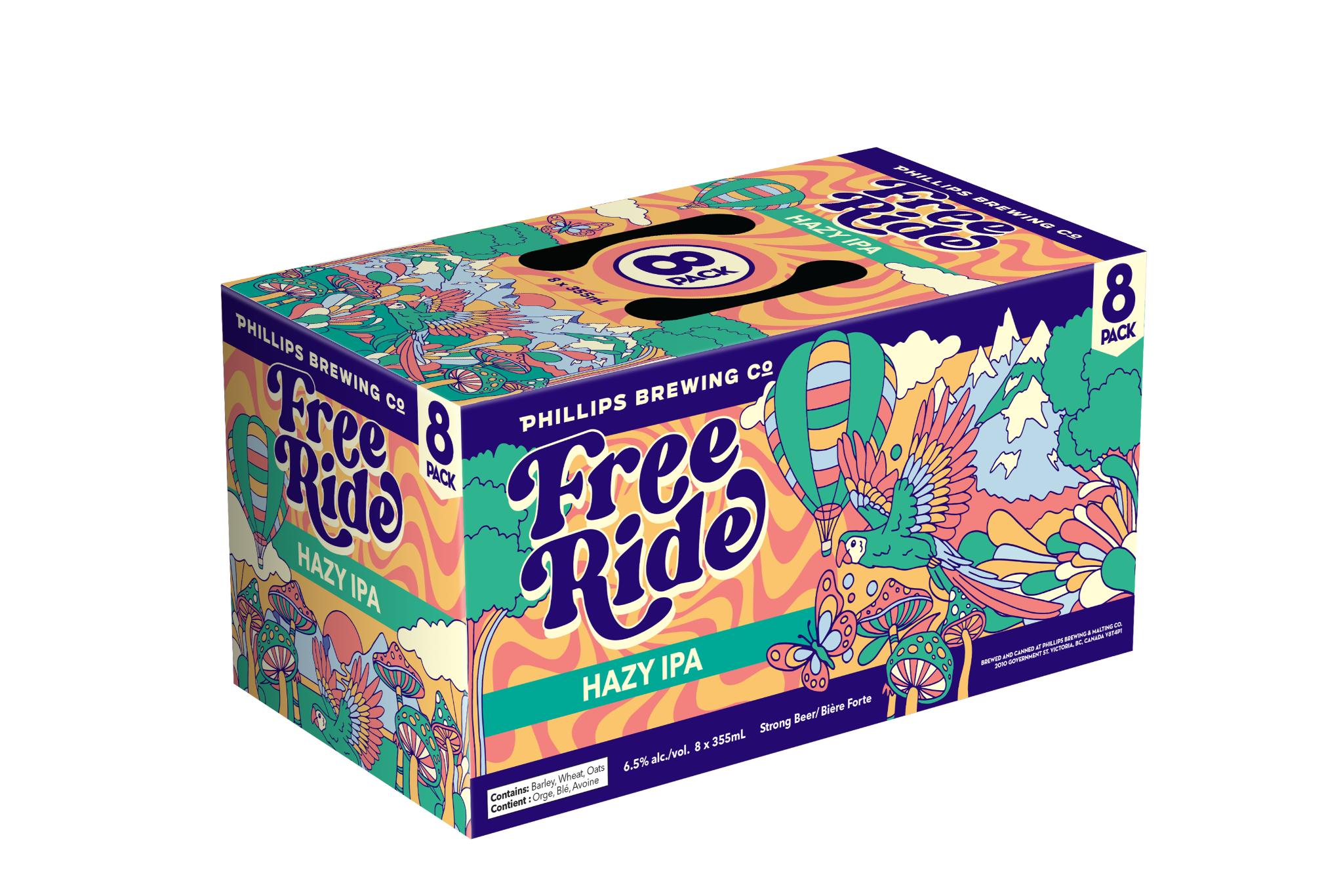 PHILLIPS FREE RIDE HAZY IPA 355ML 8PK CAN