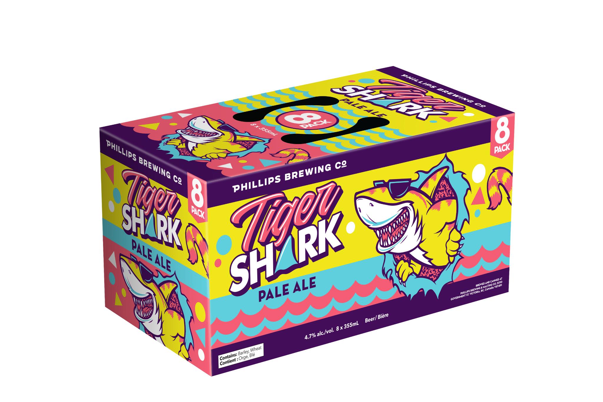 PHILLIPS TIGER SHARK CITRA PALE ALE 355ML 8PK CAN