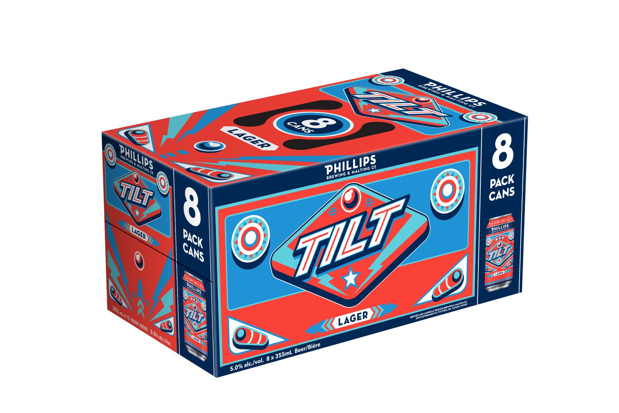 PHILLIPS TILT LAGER 355ML 8PK CAN