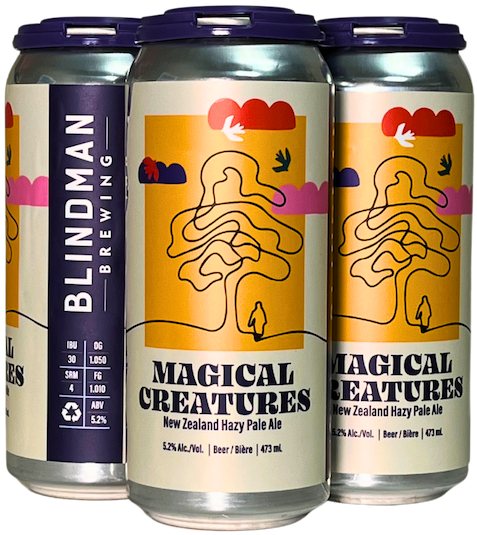 BLINDMAN MAGICAL CREATURES NZ PALE ALE 473ML 4PK CAN @ Deerfoot Meadows [1074885]