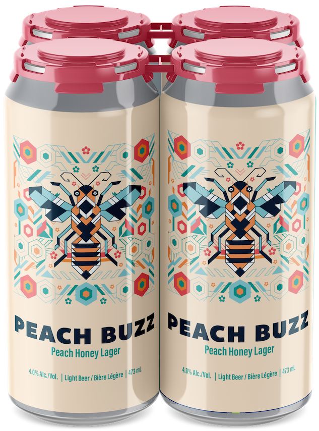BLINDMAN PEACH BUZZ PEACH HONEY LAGER 473ML 4PK CAN @ Windermere [1074886]