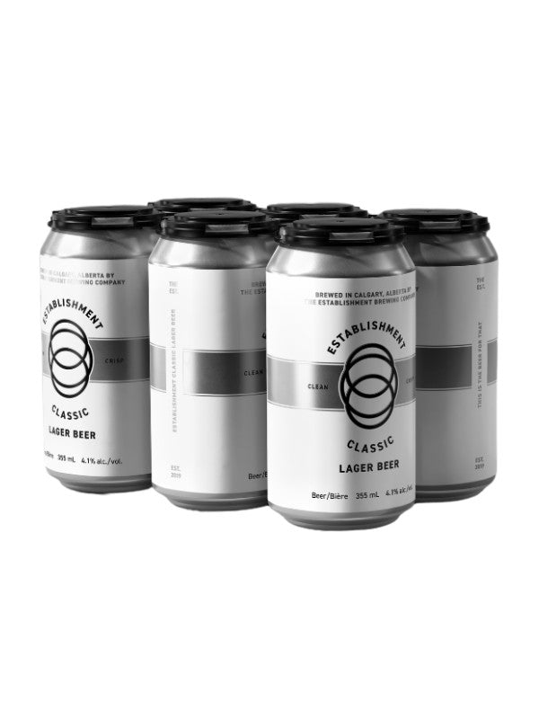 ESTABLISHMENT BREWING CLASSIC LAGER 355ML 6PK CAN