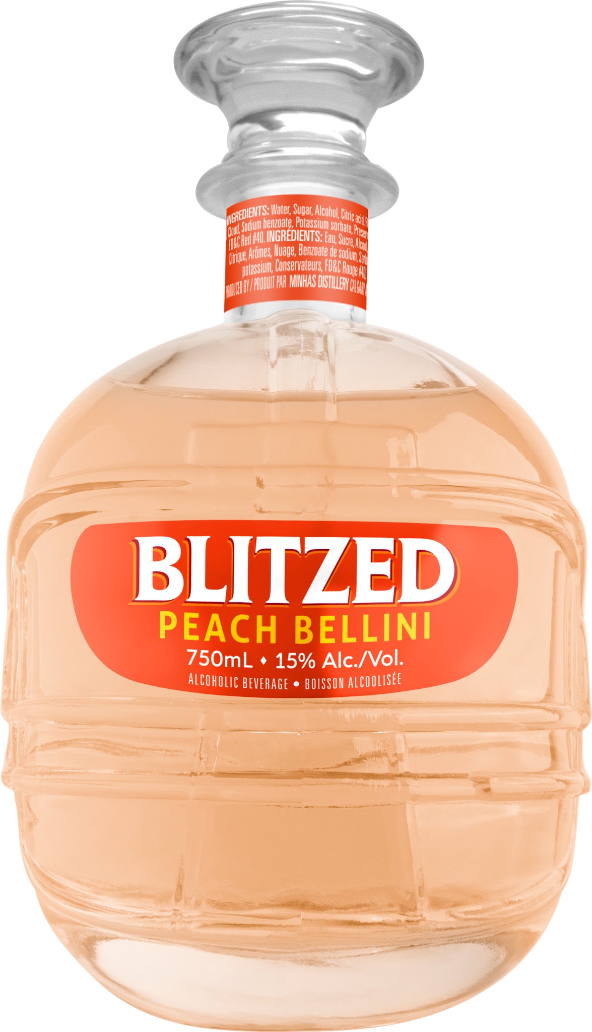 BLITZED PEACH BELLINI LIQUEUR 750ML