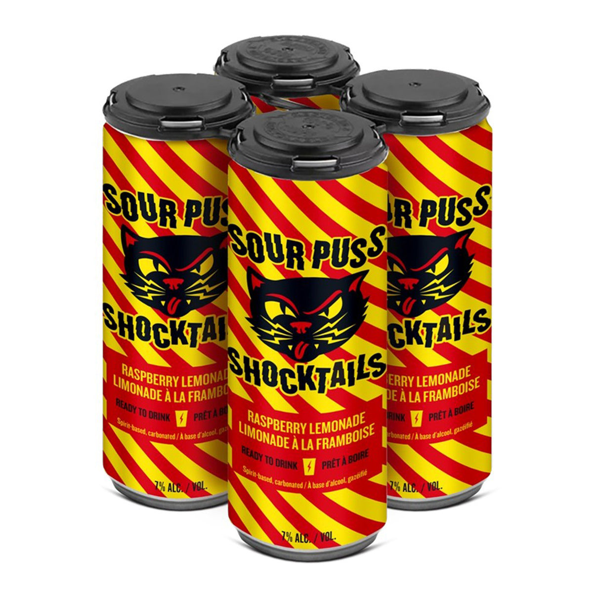 SOUR PUSS SHOCKTAILS RASPBERRY LEMONADE 355ML 4PK CAN @ Regina [1075232]