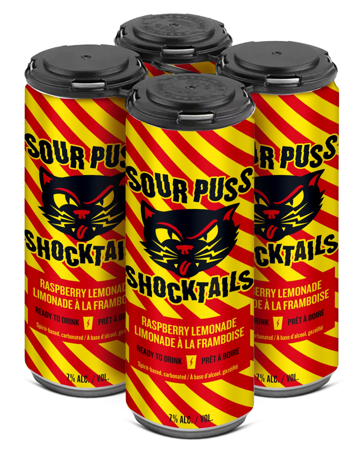 SOUR PUSS SHOCKTAILS RASPBERRY LEMONADE 355ML 4PK CAN @ Sage Hill [1075232]