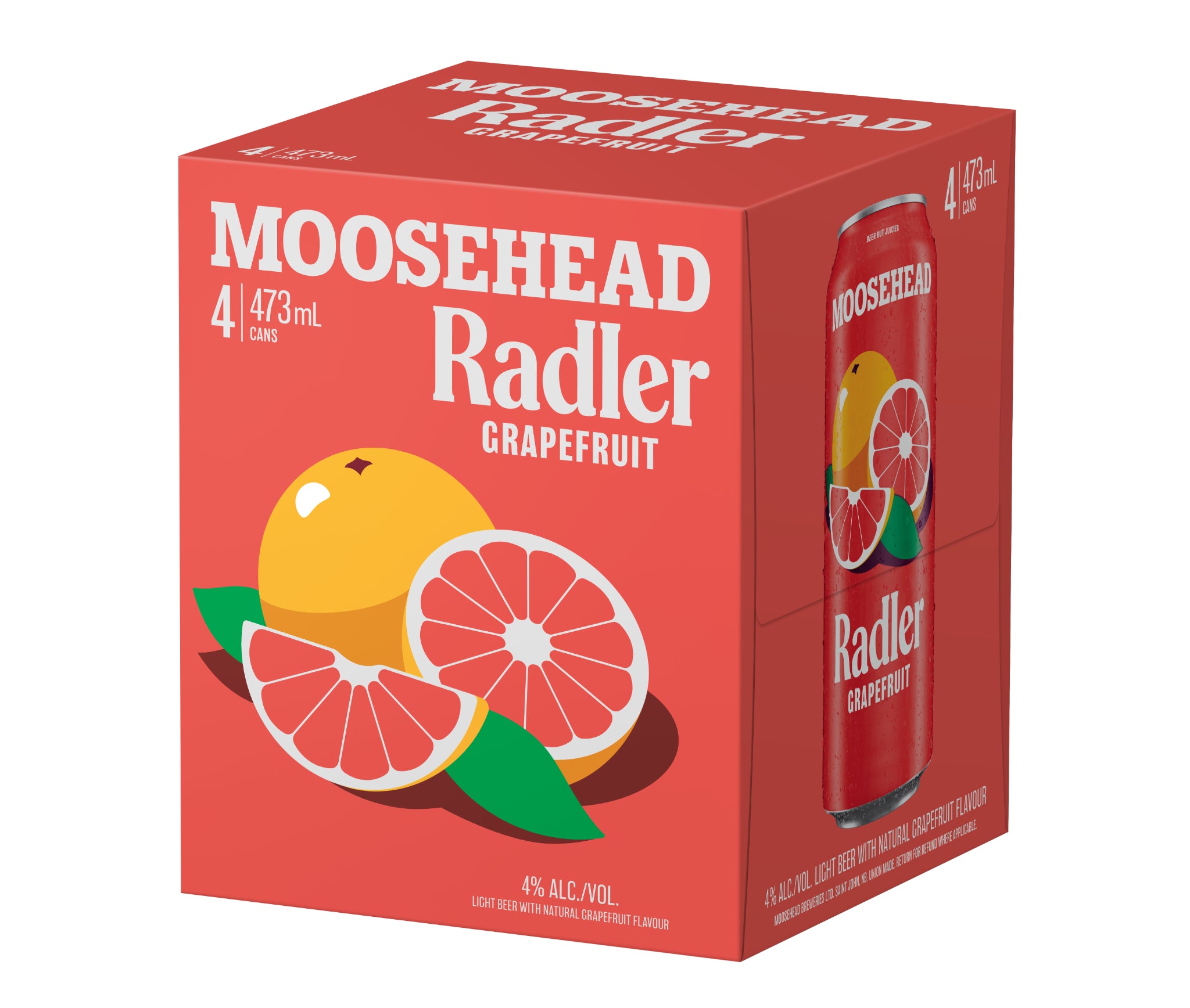 MOOSEHEAD RADLER 473ML 4PK CAN