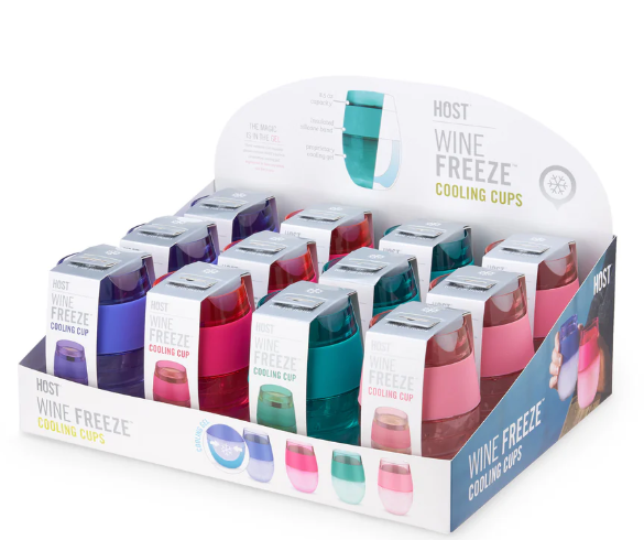 HOST WINE FREEZE COOLING CUP TRANSLUCENT ASSORTED @ Township [1075473]
