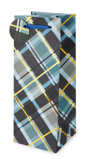 CAKEWALK BLUE & GOLD PLAID 1.5L BAG