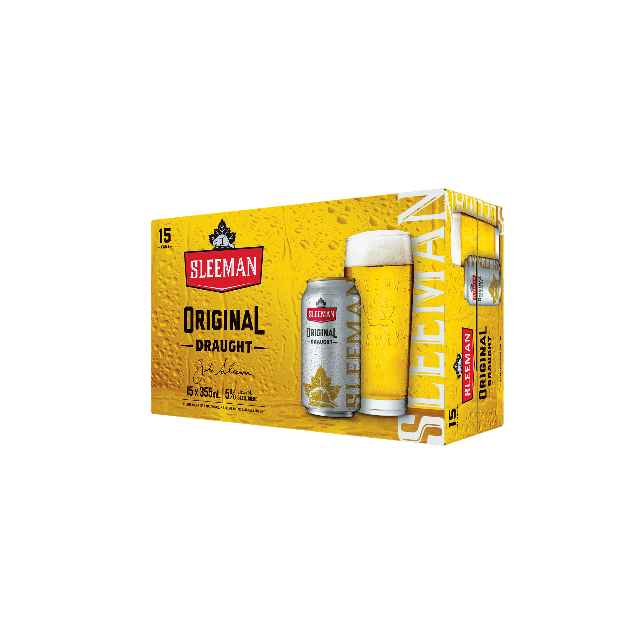 SLEEMAN ORIGINAL DRAUGHT 355ML 15PK CAN @ Kelowna [1000217]