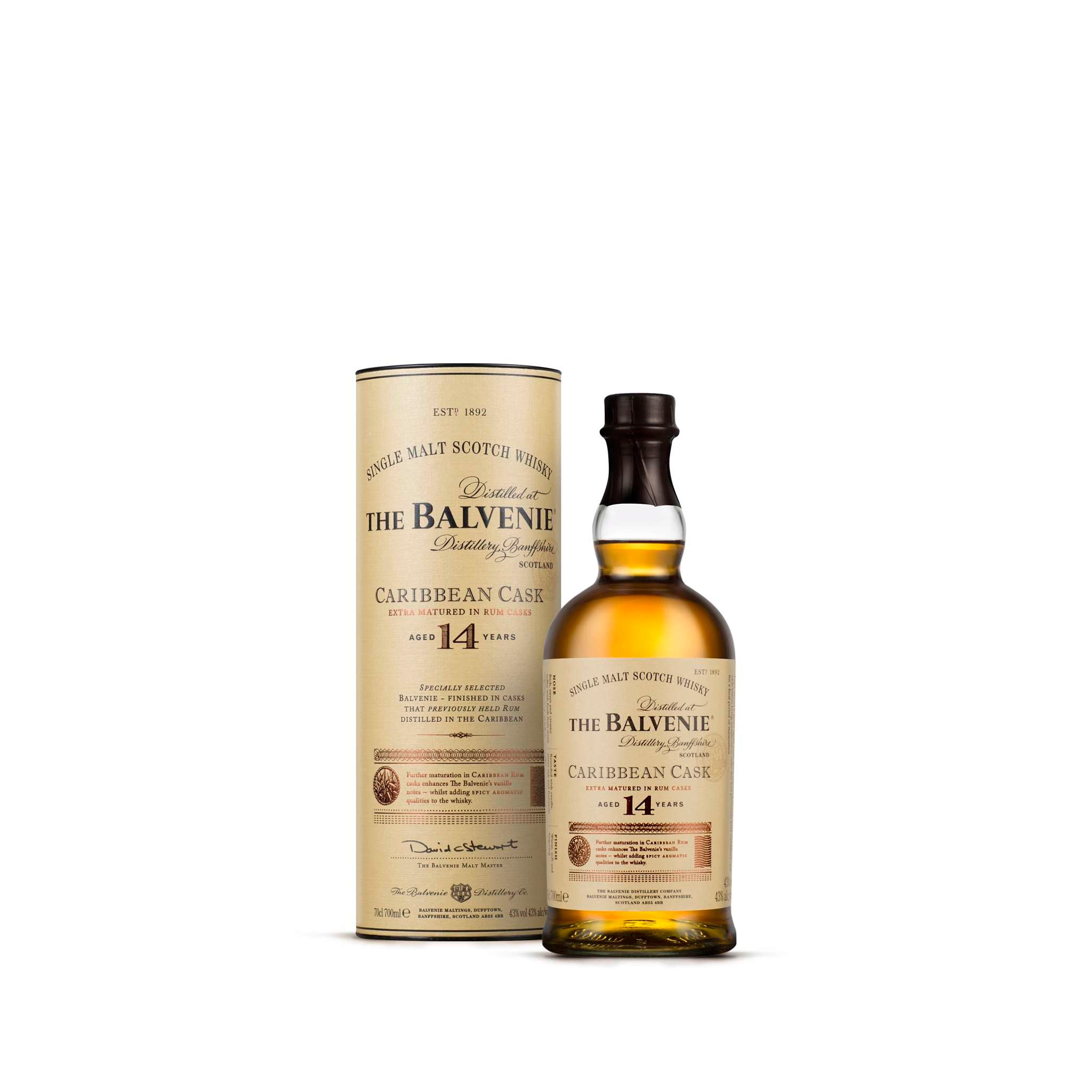 BALVENIE CARIBBEAN CASK 14YR 750ML @ Sage Hill [1001545]