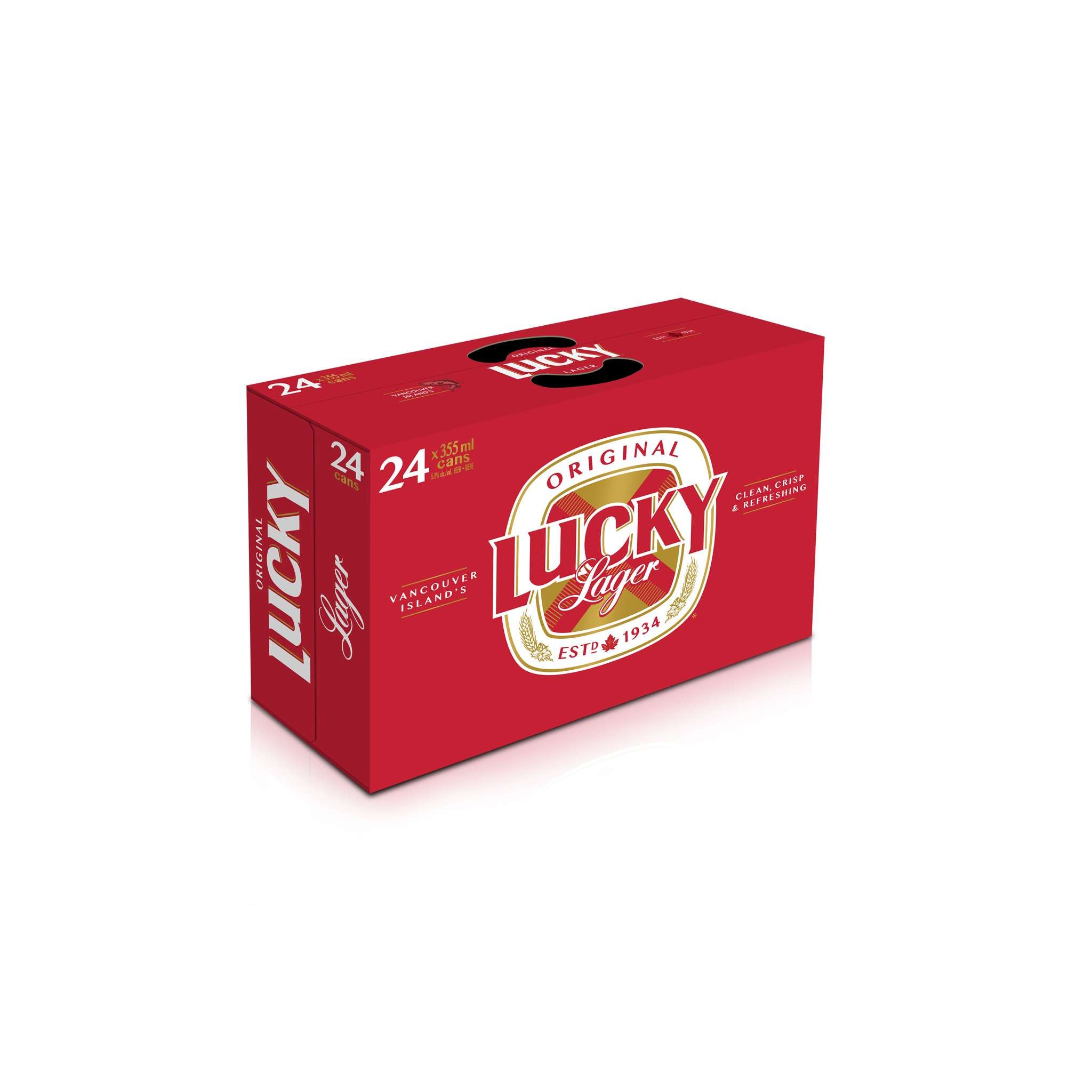 LUCKY LAGER 355ML 24PK CAN @ Kelowna [1001788]