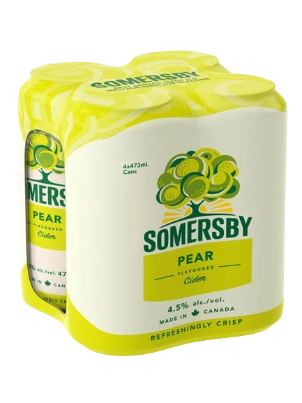 SOMERSBY PEAR CIDER 473ML 4PK CAN @ Southgate [1002397]