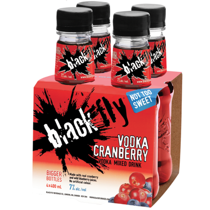 BLACK FLY VODKA CRANBERRY 400ML 4PK BT @ Kelowna [1002400]
