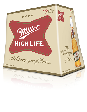 MILLER HIGH LIFE 355ML 12PK BT @ Kelowna [1004420]
