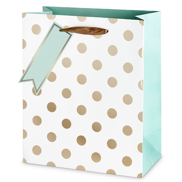 CAKEWALK BAG ASSORTED LARGE GOLD POLKADOT @ Kelowna [1004494]