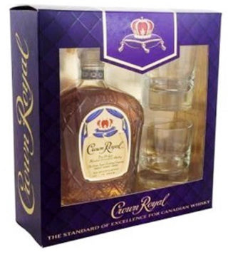 CROWN ROYAL CANADIAN WHISKY GLASS PACK 750ML @ Kelowna [1007224]