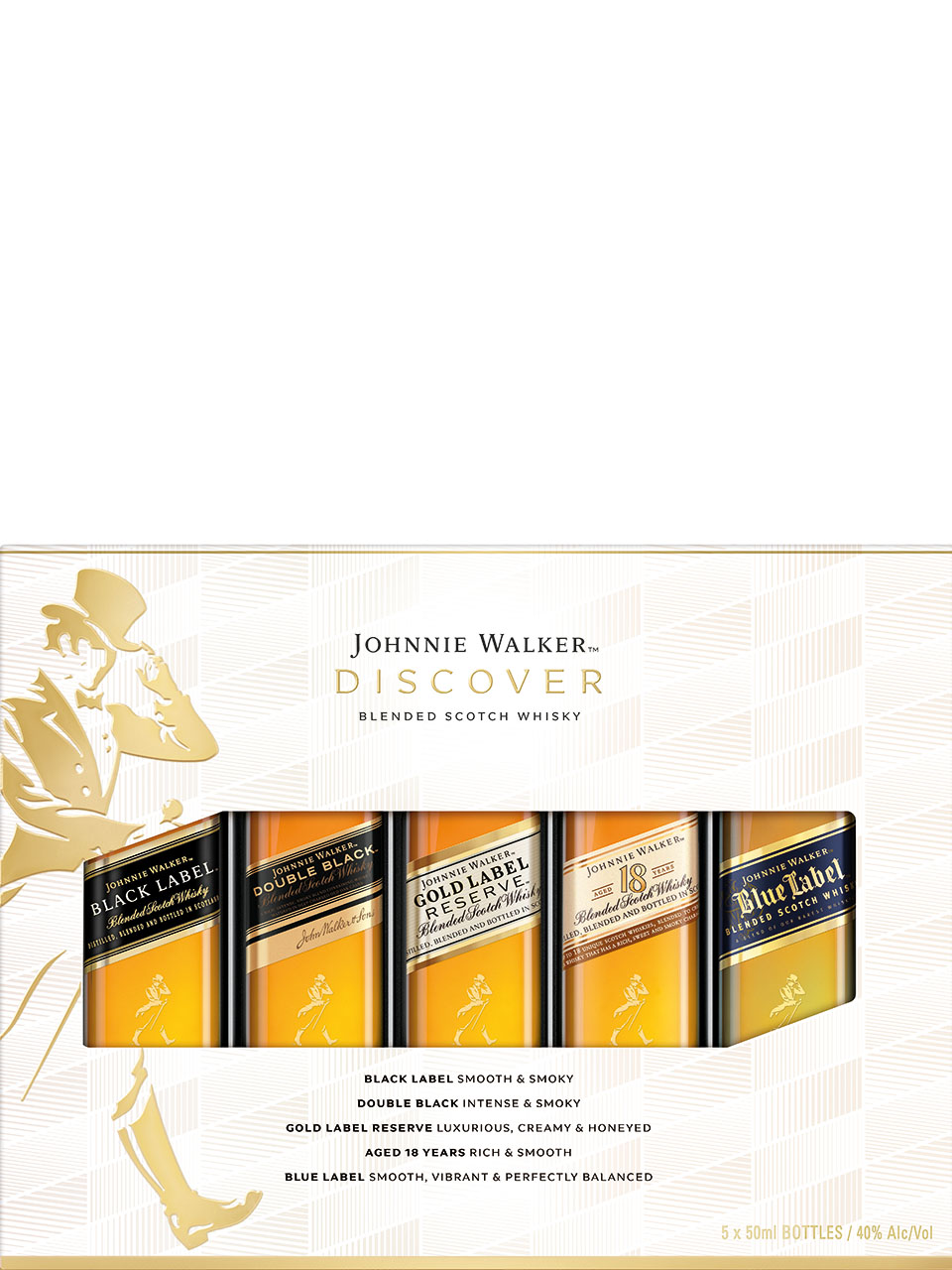 JOHNNIE WALKER DISCOVER TASTE 50ML 5PK GP @ Windermere [1020284]
