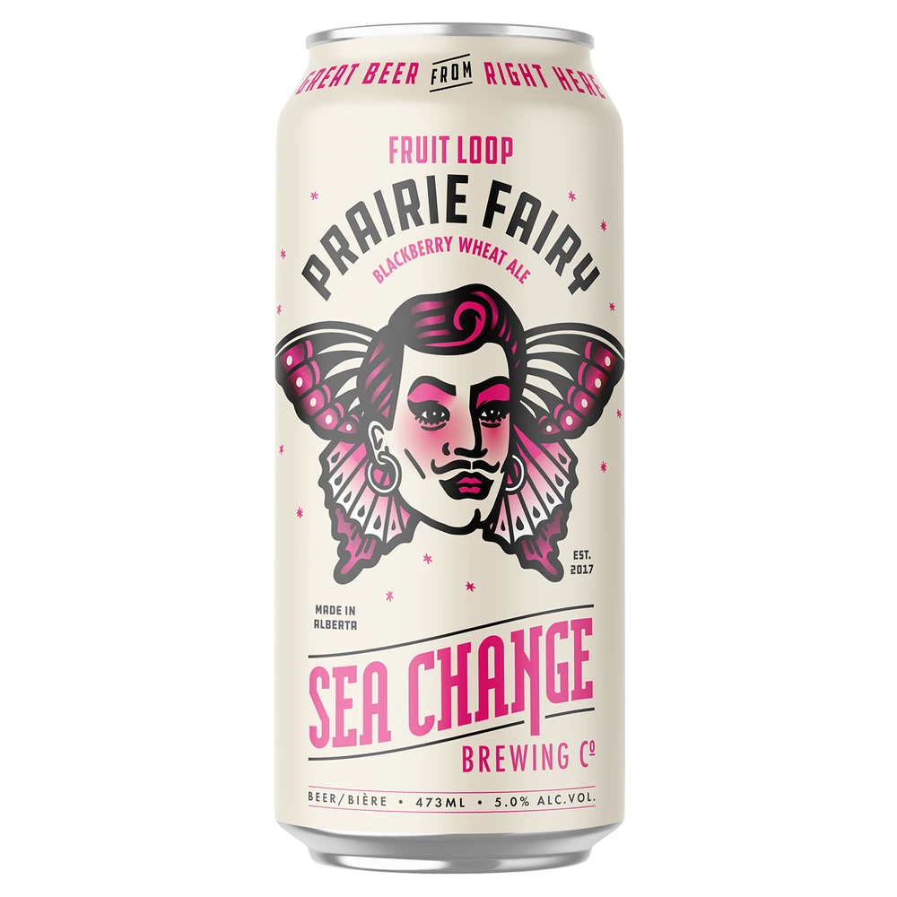 SEA CHANGE PRAIRIE FAIRY BLACKBERRY WHEAT ALE 473ML 4PK CAN @ Emerald Hills [1023744]