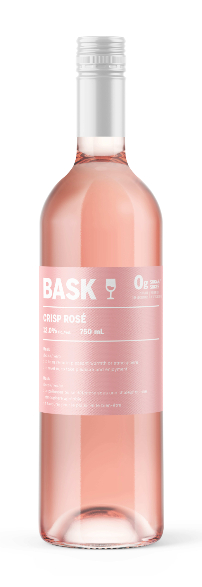 BASK CRISP ROSE 750ML @ Sage Hill [1026298]