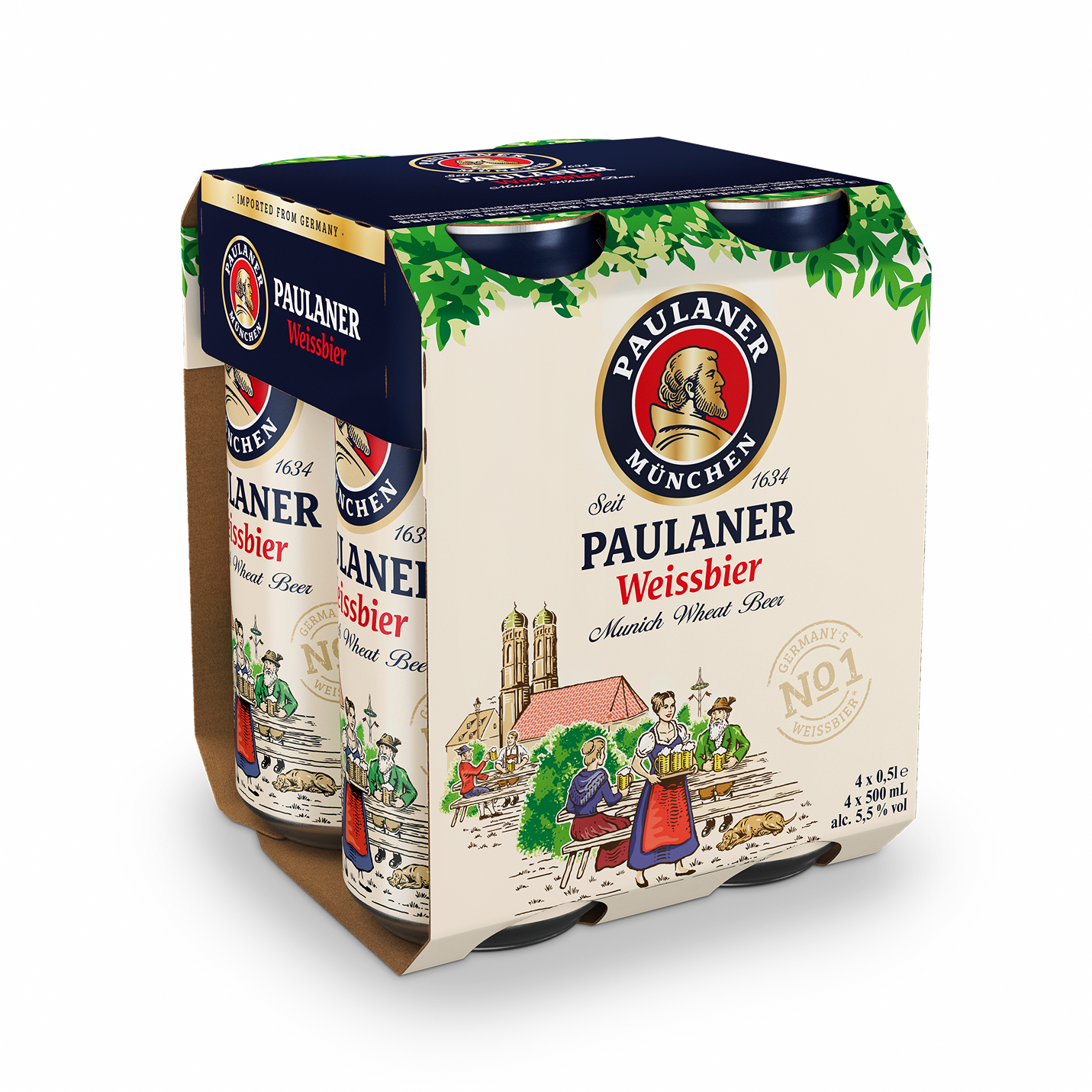 PAULANER HEFE WEIZEN 500ML 4PK CAN @ Kelowna [1027627]