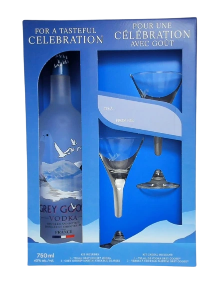 GREY GOOSE VODKA MARTINI GIFT PACK 750ML @ Lethbridge [1027821]