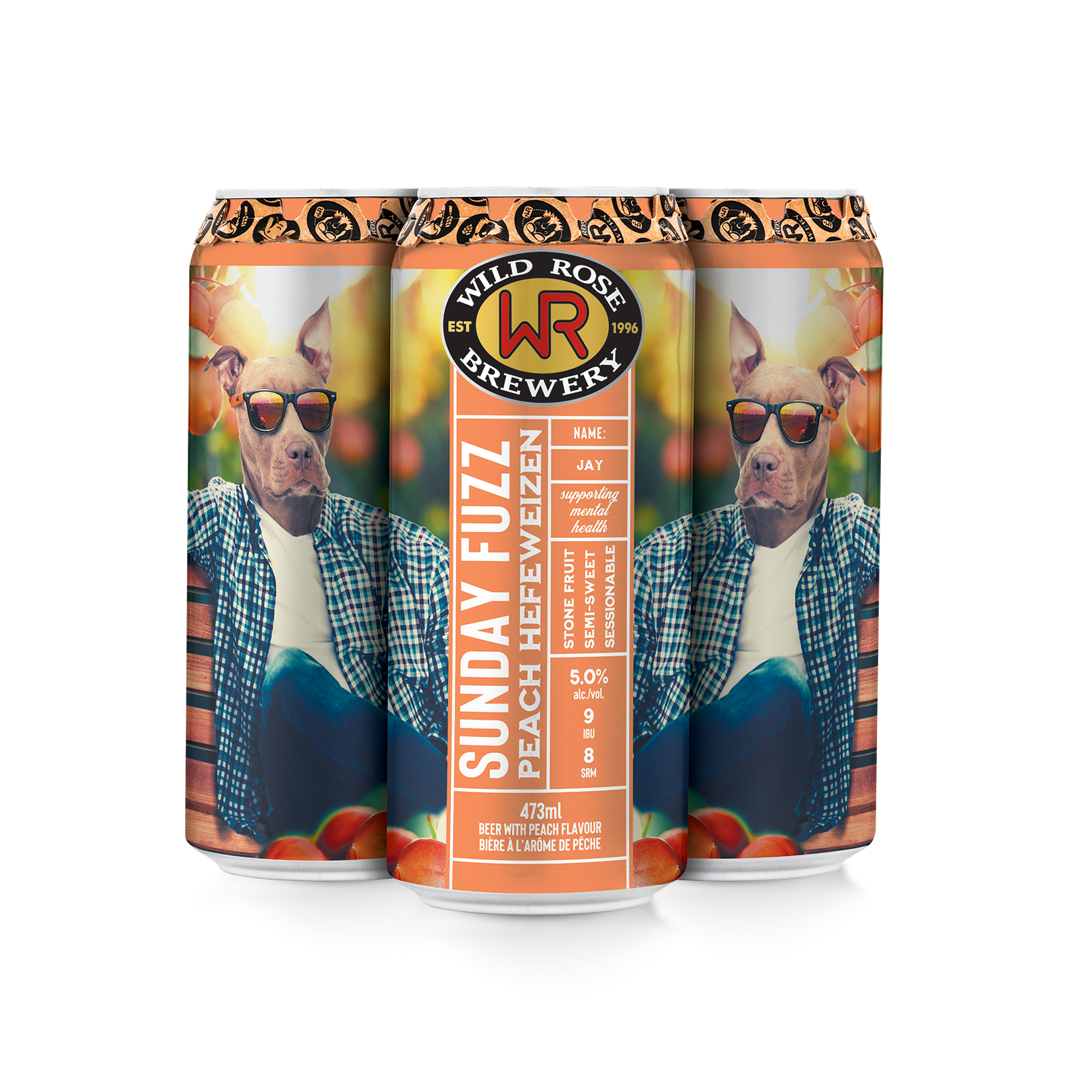 WILD ROSE PEACH HEFEWEIZEN 473ML 4PK CAN @ Emerald Hills [1032646]