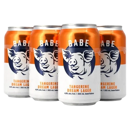 BABE TANGERINE DREAM LAGER 355ML 6PK CAN @ MacTaggart Ridge [1032786]