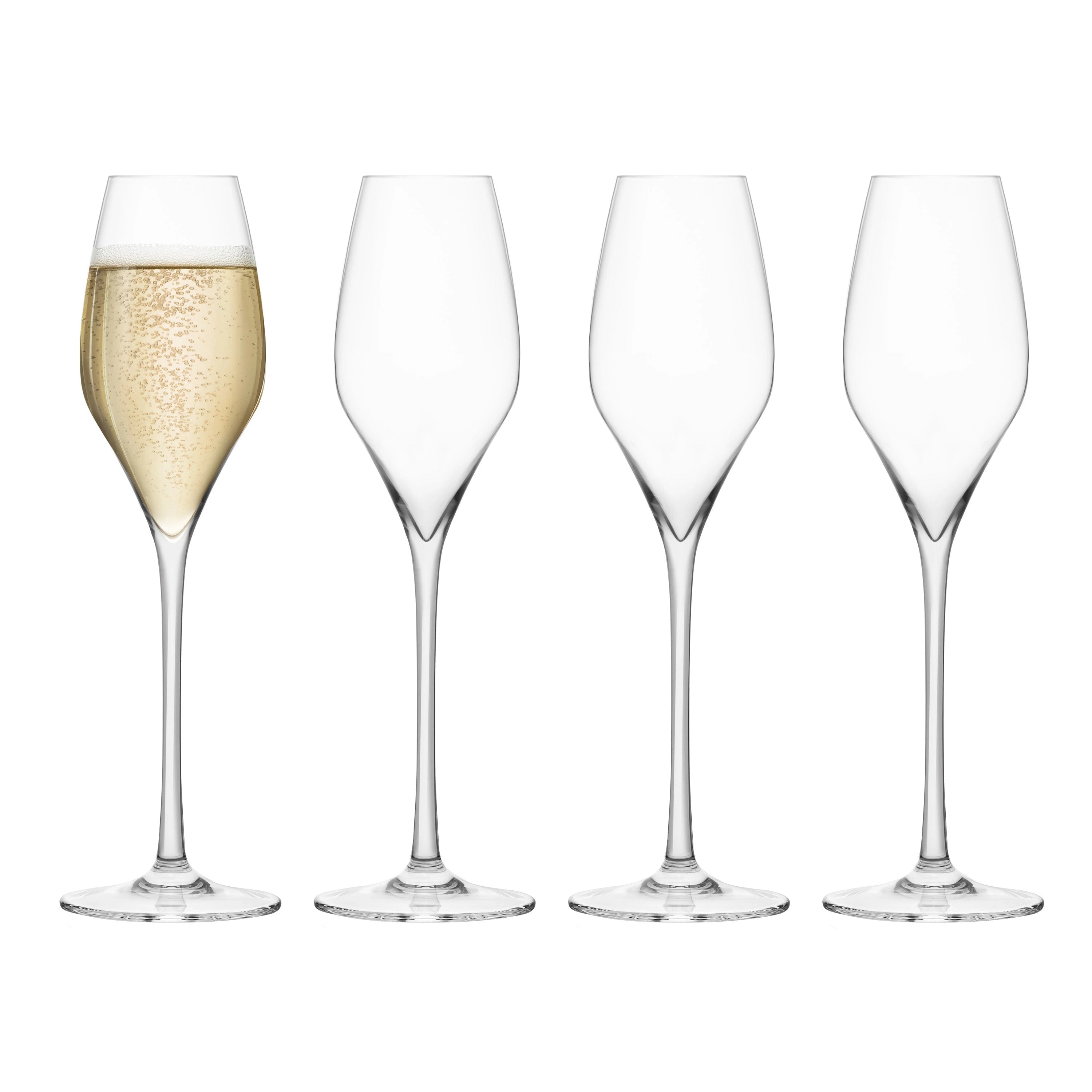 FINAL TOUCH CHAMPAGNE LEAD FREE CRYSTAL GLASSES 4PK @ Kelowna [1037931]