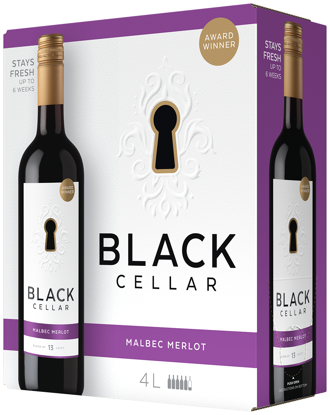 BLACK CELLAR MALBEC MERLOT 4L @ Kelowna [1040911]