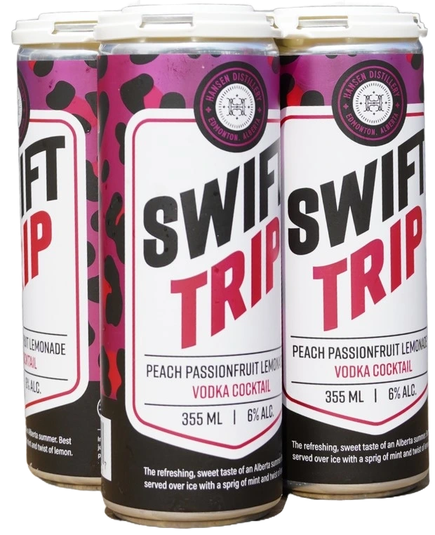 HANSEN SWIFT TRIP PEACH PASSIONFRUIT LEMONADE 355ML 4PK CAN @ St. Albert [1048356]