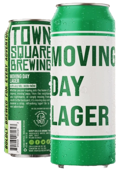 TOWN SQUARE MOVING DAY LAGER 473ML 4PK CAN @ Southgate [1048685]
