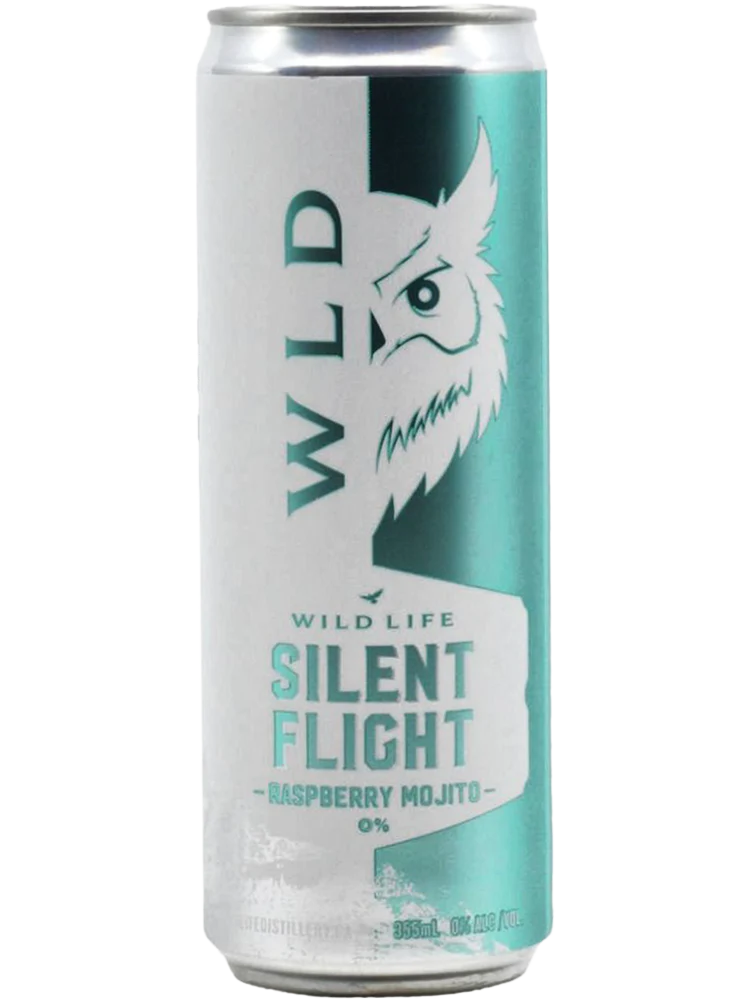 WILD LIFE SILENT FLIGHT RASPBERRY MOJITO 0% 355ML 4PK CAN @ Sage Hill [1049500]